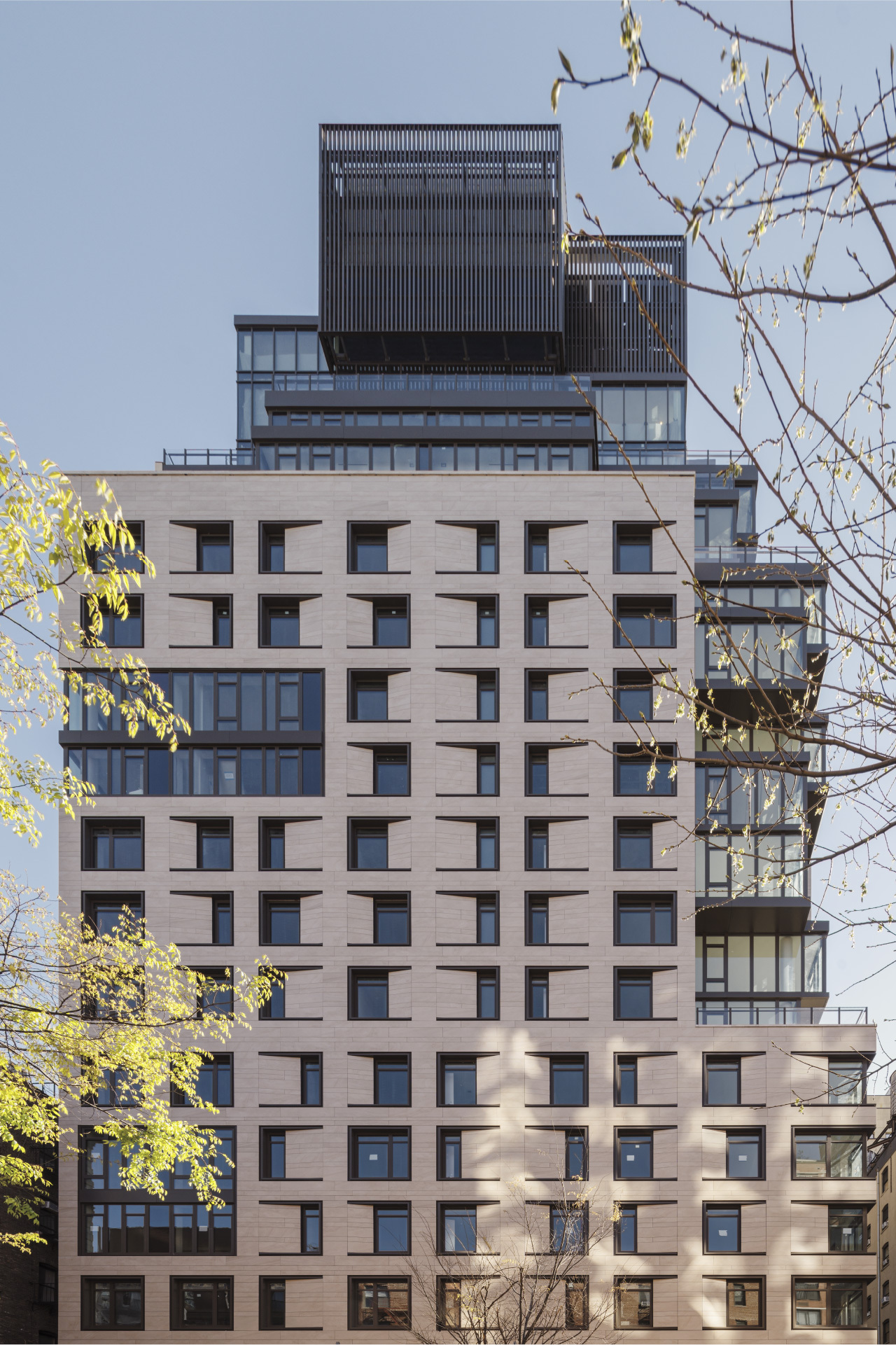 212 West 95 Street Playful porcelain cladding facade