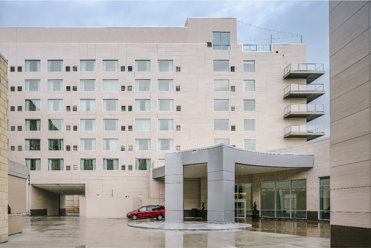 32 AC Hotel Porcelain Cladding at Building entrance