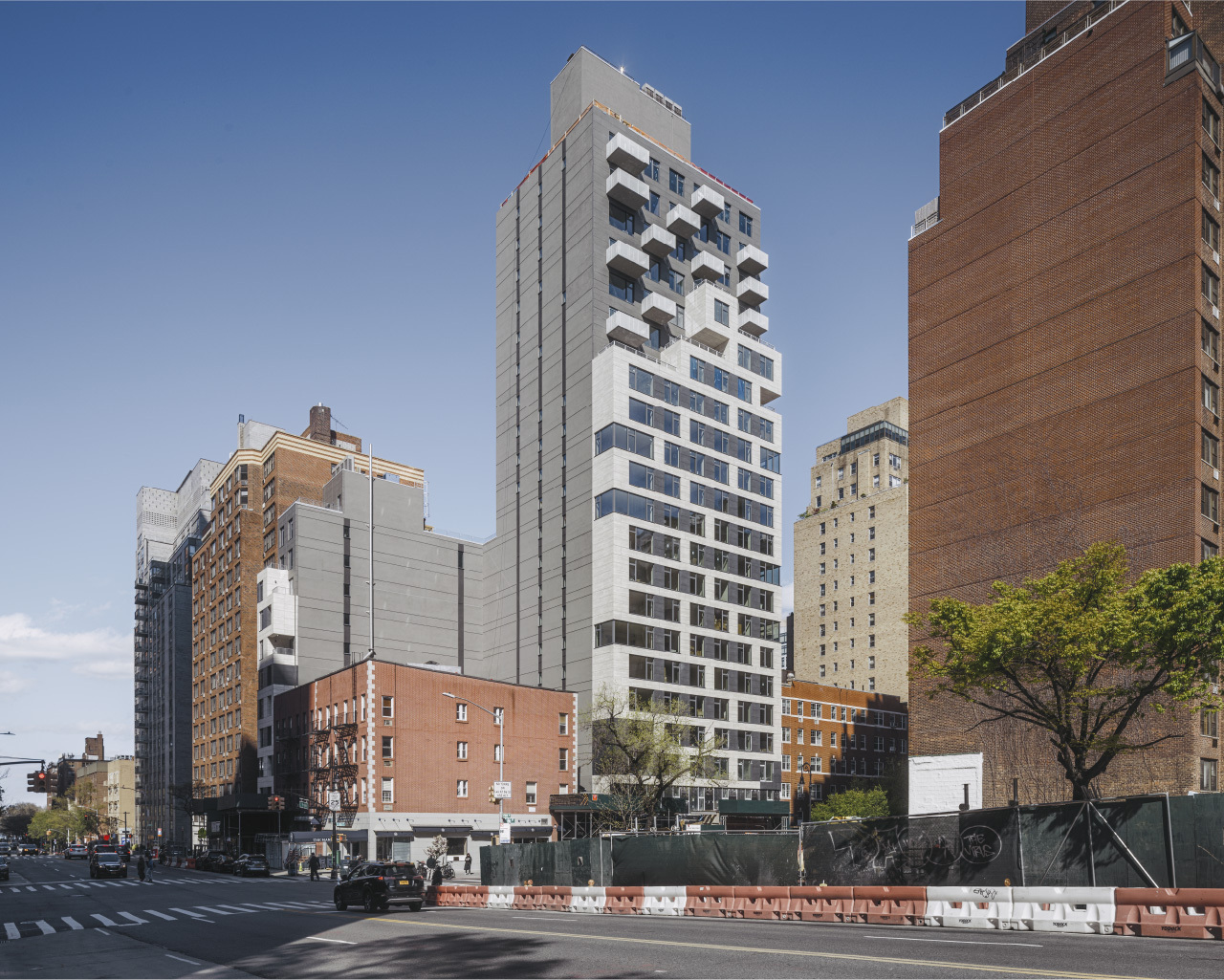 511 East 86 Street Tower with large format porcelain panel facade