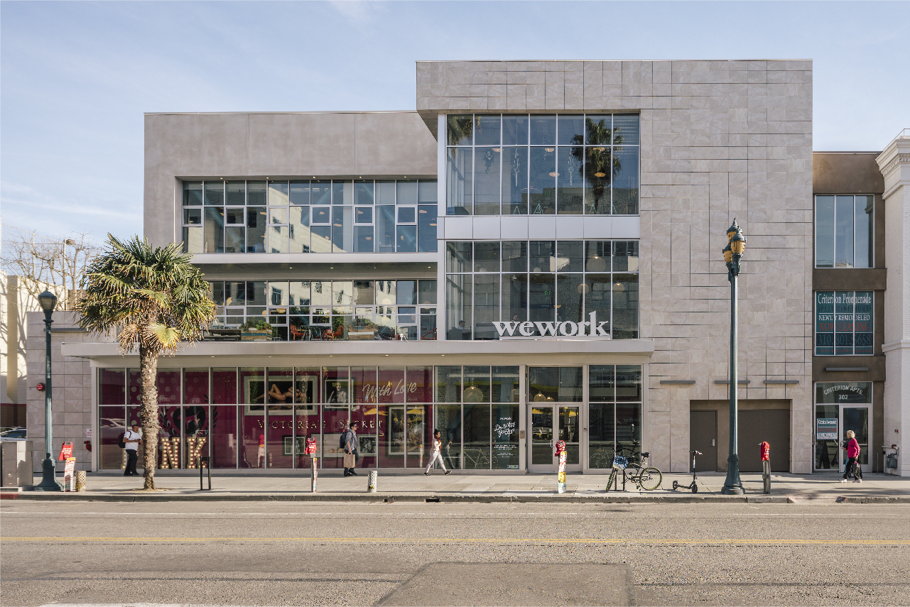 Criterion Building Frontal view with textured porcelain panels cladding