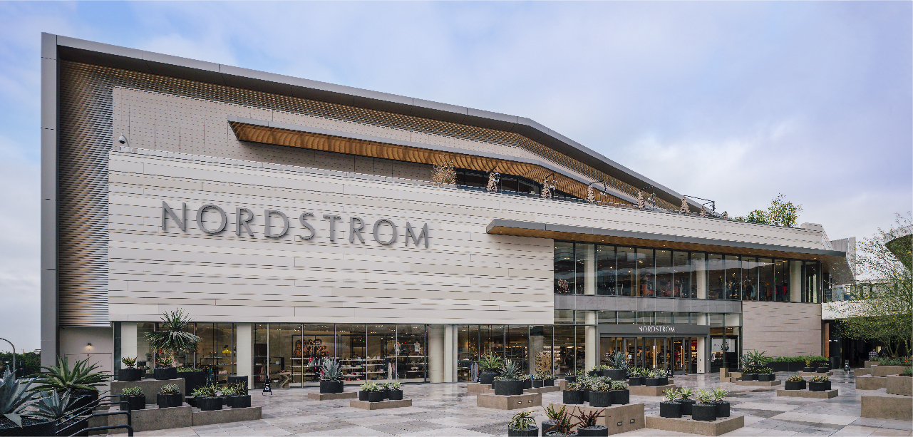 Nordstrom Century City Main facade with Porcelain Cladding