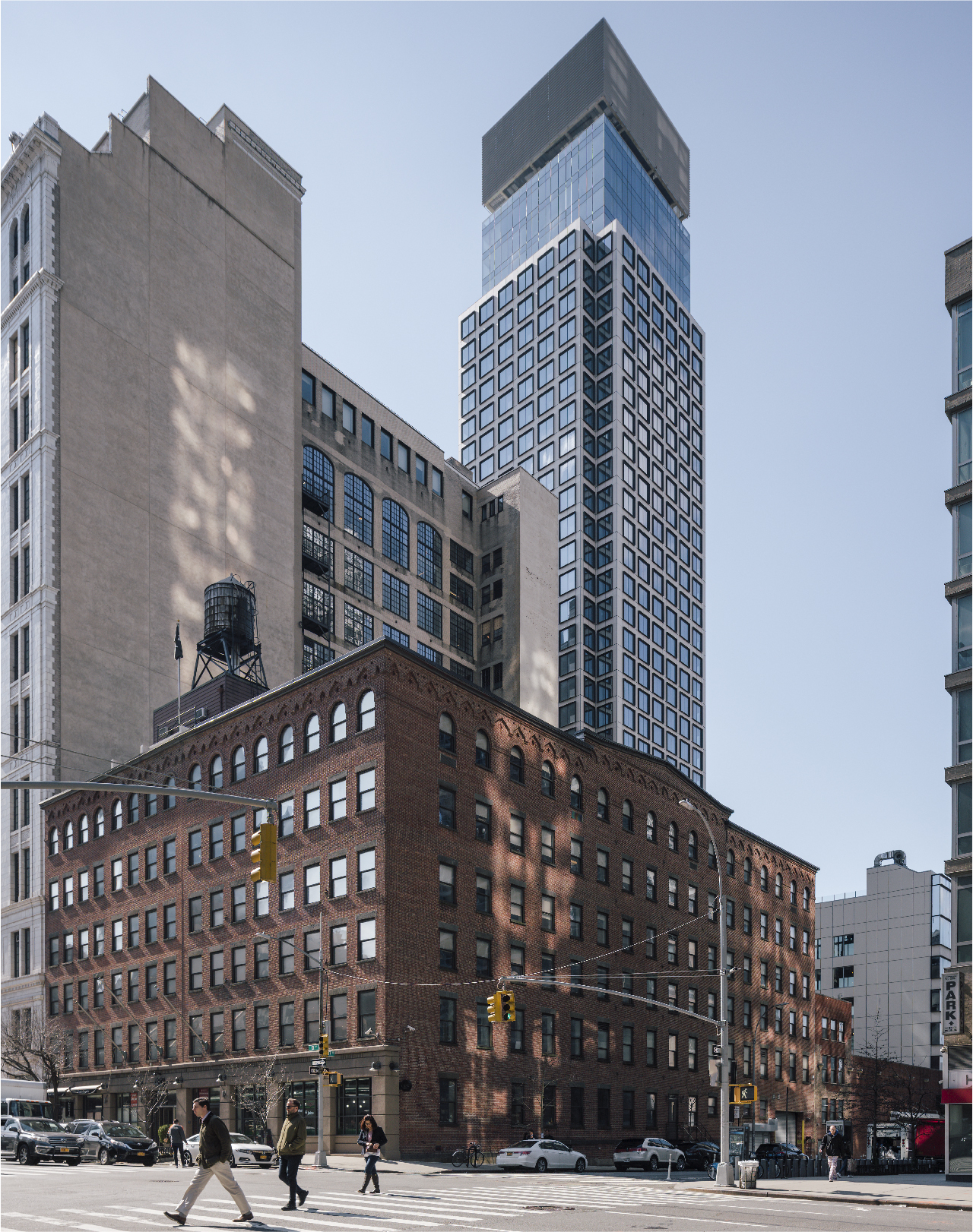 West 36 Street High rise with porcelain cladding accents