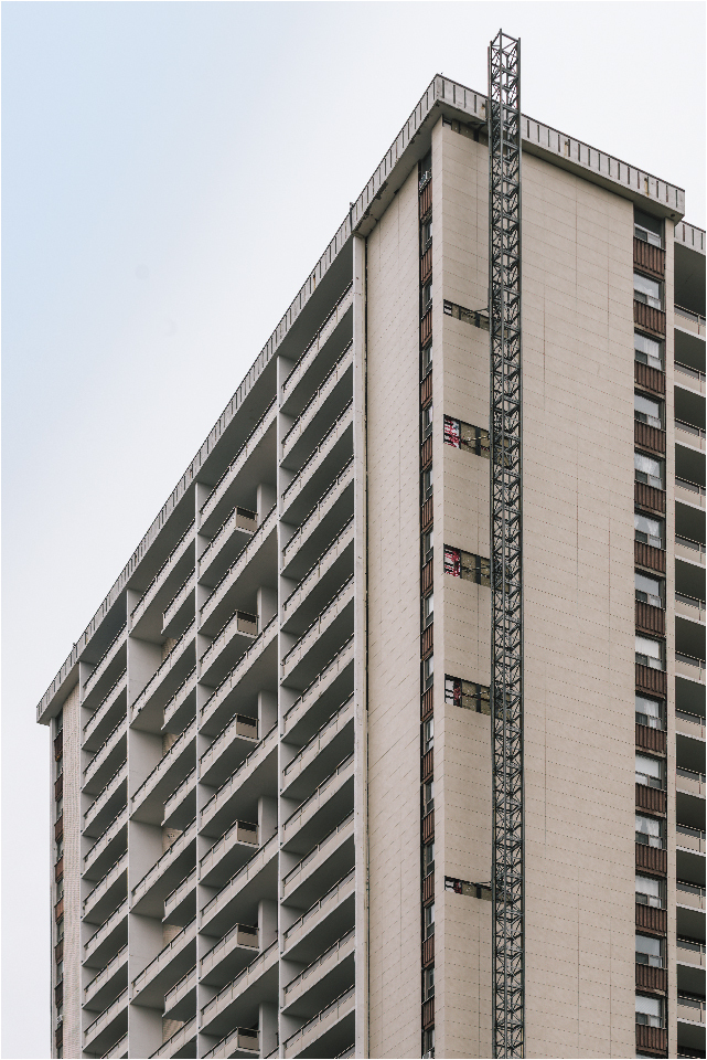 St Claire Apartments Seamless beige tone including our ventilated porcelain panel system