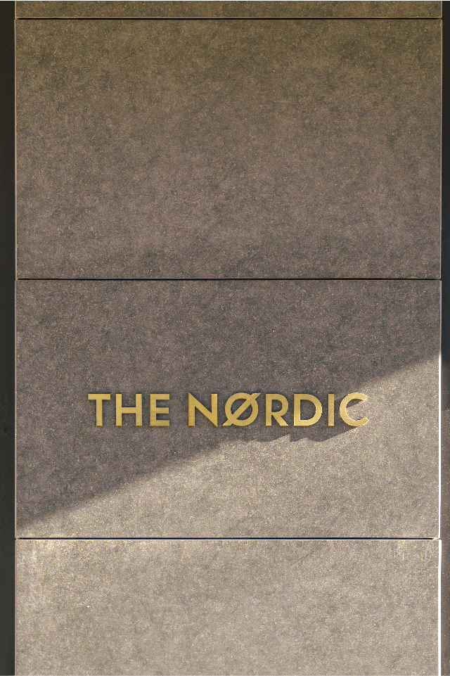 The Nordic Company branding on porcelain facade